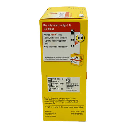 FreeStyle Lite Blood Sugar Meter Display