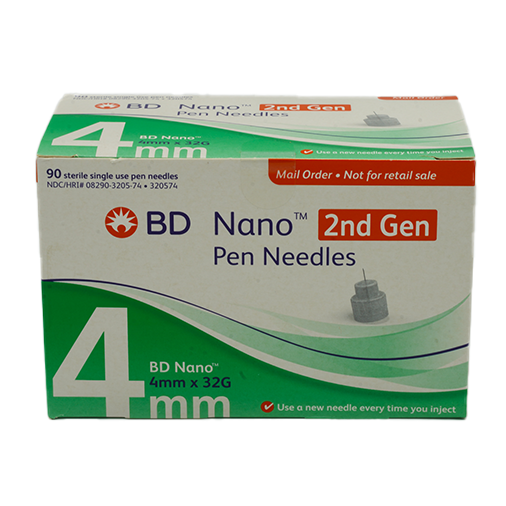 BD Nano 4 mm × 32G reference packaging