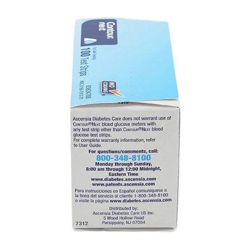 Contour Next blood glucose test strips, 100-count package, additional product view