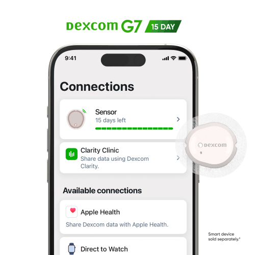 Dexcom G7 mobile app glucose tracking
