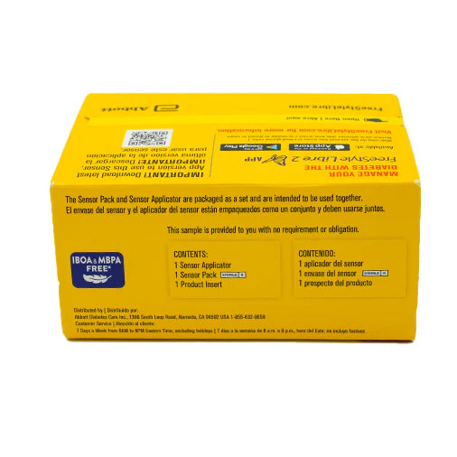 FreeStyle Libre 2 Plus CGM sensor box