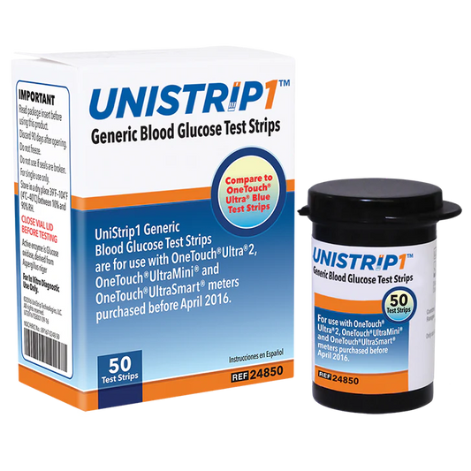 UniStrip Glucose Test Strips - 50ct - Compatible with OneTouch Ultra Meters